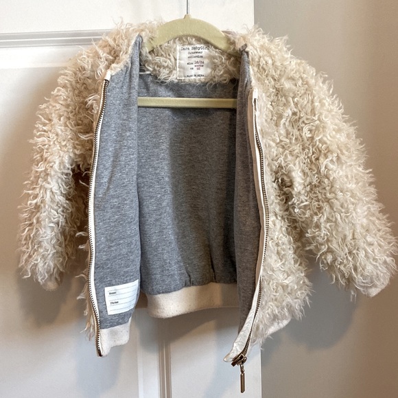 Zara Baby Toddler Girls faux fur jacket size 18-24 months - Picture 3 of 5